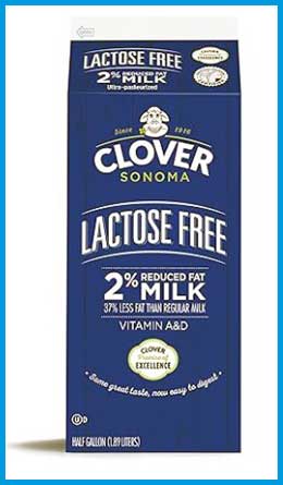 clover lactose free milk