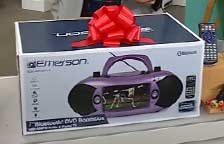 emerson 7 lcd wireless stereo boombox
