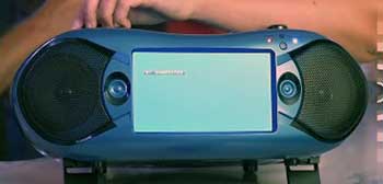 emerson 7 lcd wireless stereo boombox