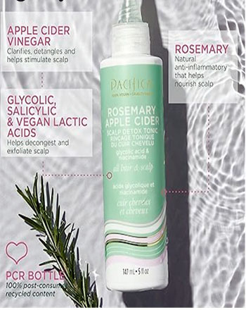 Pacifica’s Rosemary Apple Cider Scalp Detox