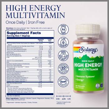 SOLARAY Once Daily High Energy Multivitamin