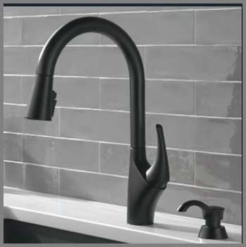 Delta Anderson Matte Black Faucet