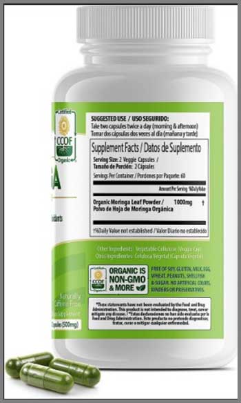 Pura Vida Moringa Capsules