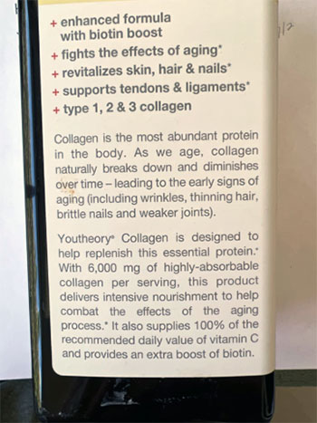 Youtheory Collagen Plus Biotin