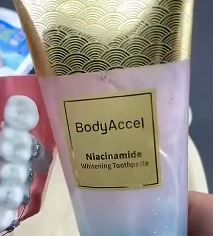 bodyaccel niacinamide whitening toothpaste reviews