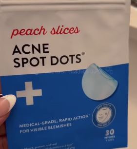peach slices acne spot dots review