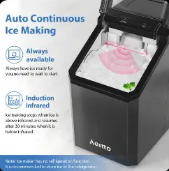 Aeitto Nugget Ice Maker