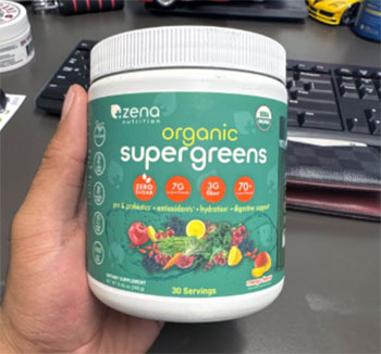 Zena Organic Super Greens Powder