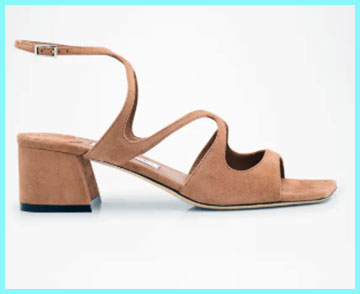 Jimmy Choo Ellison Leather Ankle-Strap Sandals