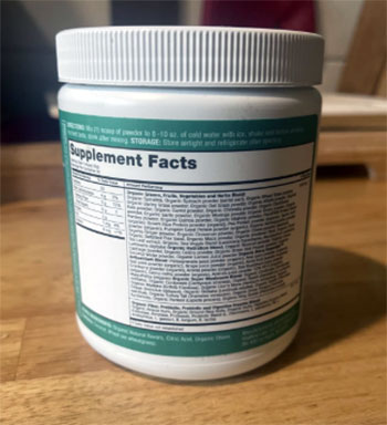 Zena Organic Super Greens Powder