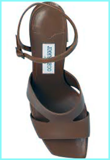 Jimmy Choo Ellison Leather Ankle-Strap Sandals