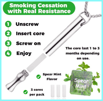 Breathing Necklace to Quit Smoking