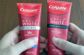 Colgate Optic White Renewal Vs. Pro Series
