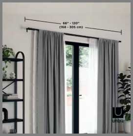 Umbra Cappa Double Curtain Rod