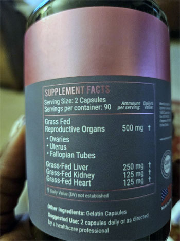 Glowing Goddess Beef Organ Supplement