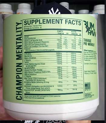 Bum Essentials Pre Workout