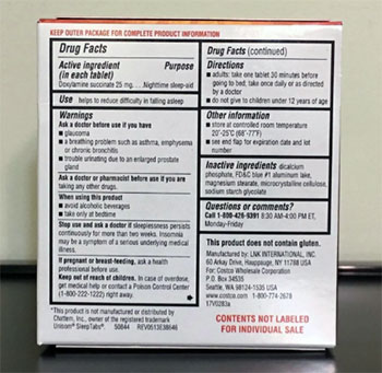 Kirkland Signature Sleep Aid